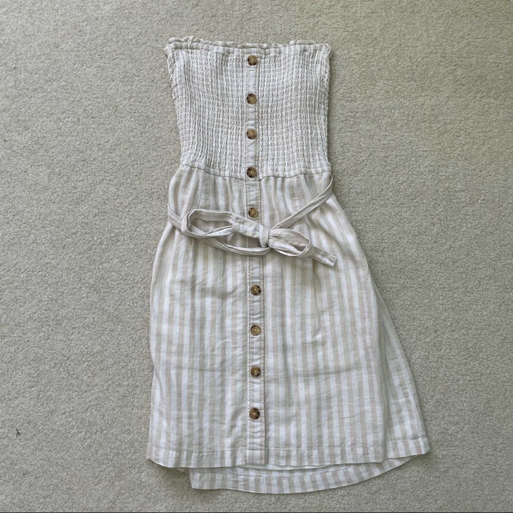 abercrombie and fitch strapless dress